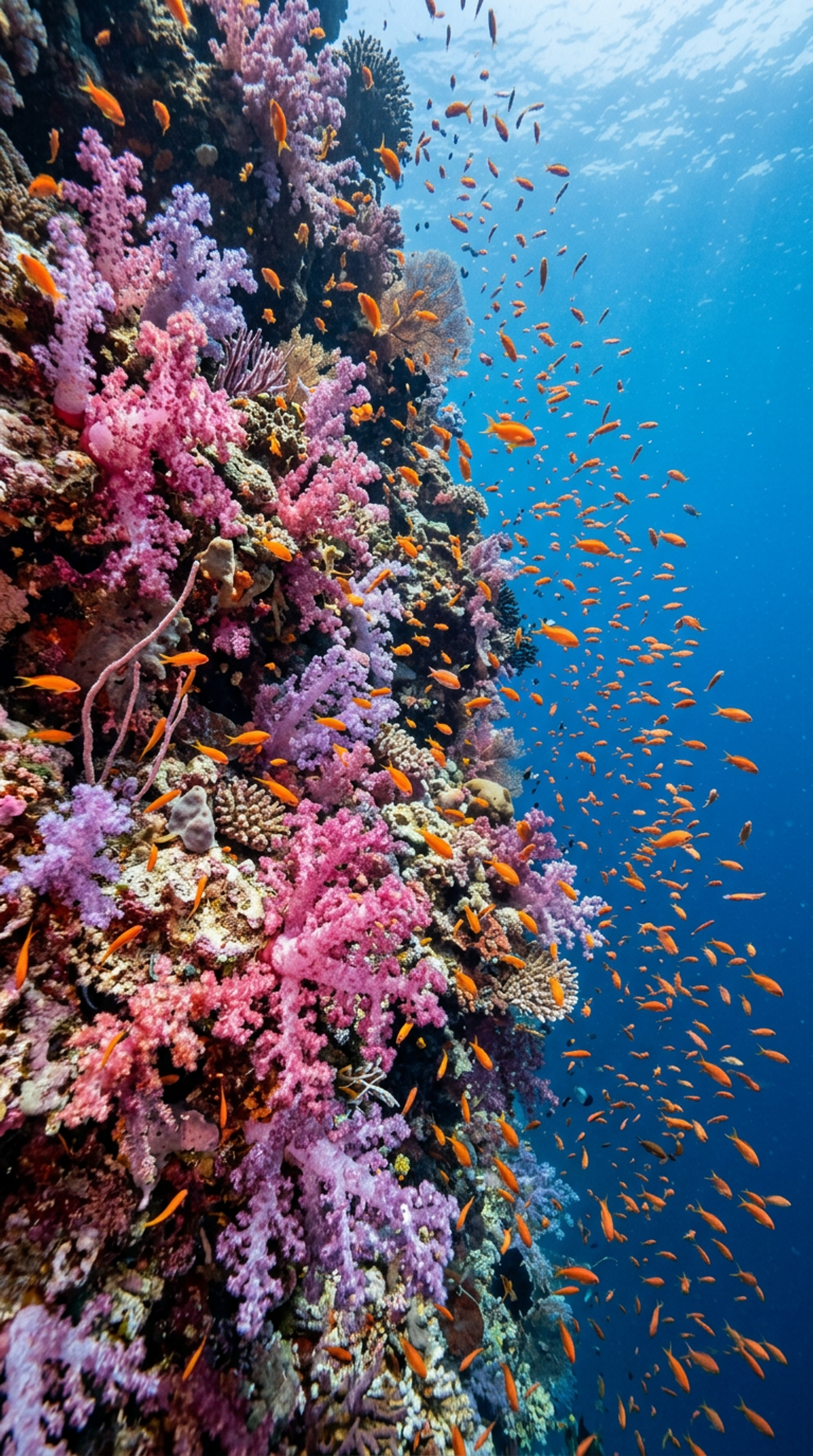 Soft corals and anthias