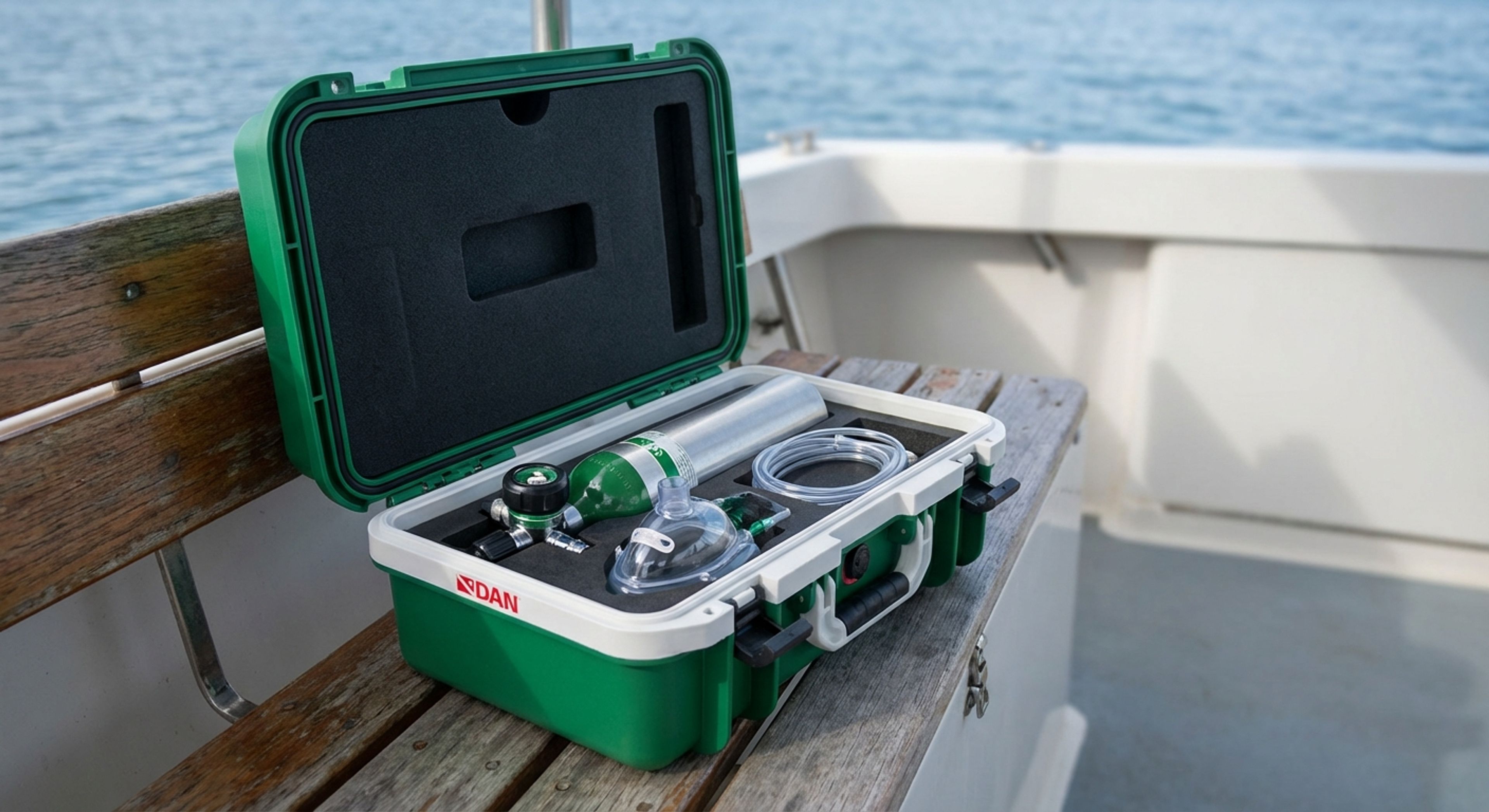 Oxygen kit on boat