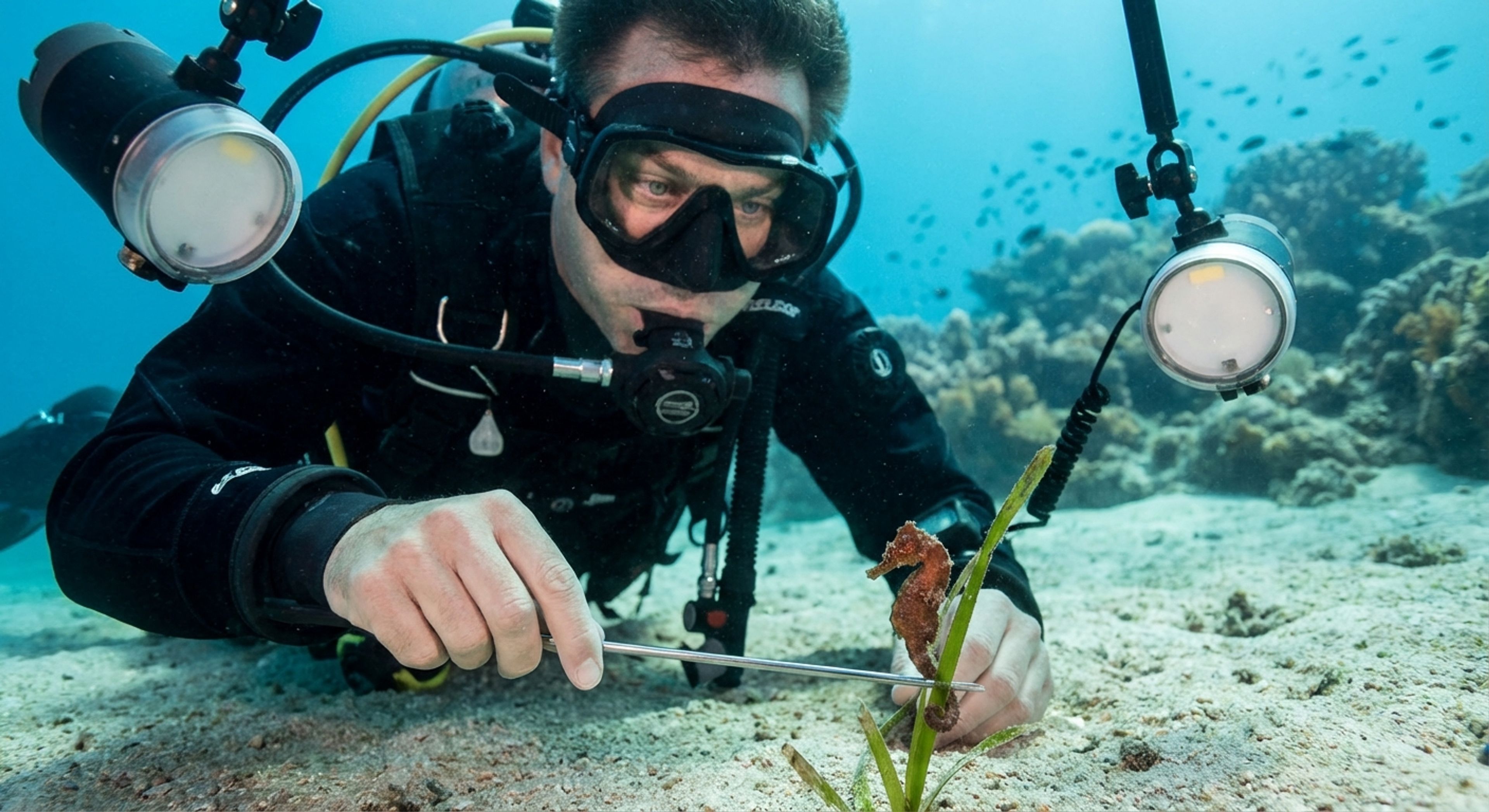 Macro Diver Observing