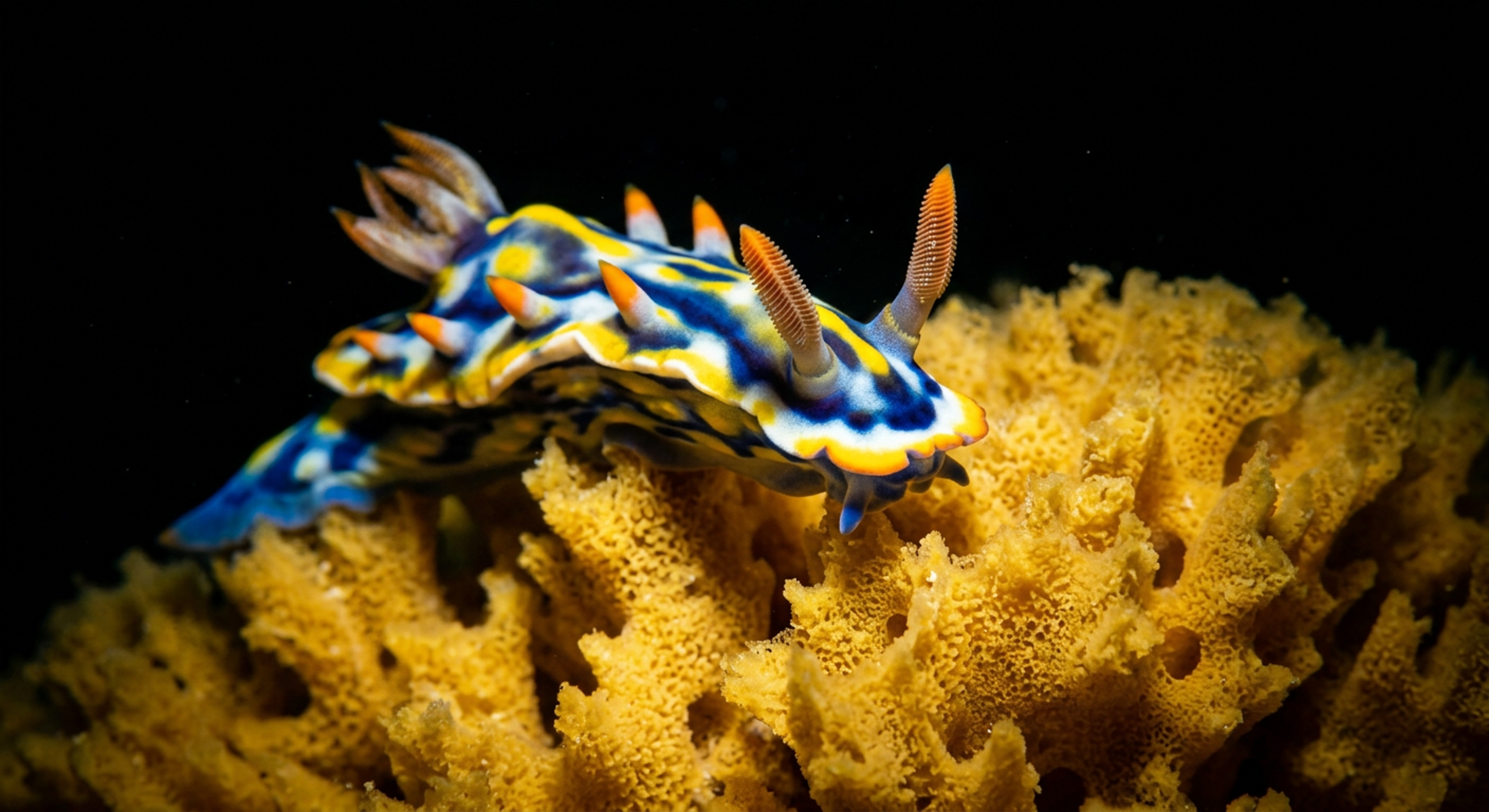 Macro shot of nudibranch