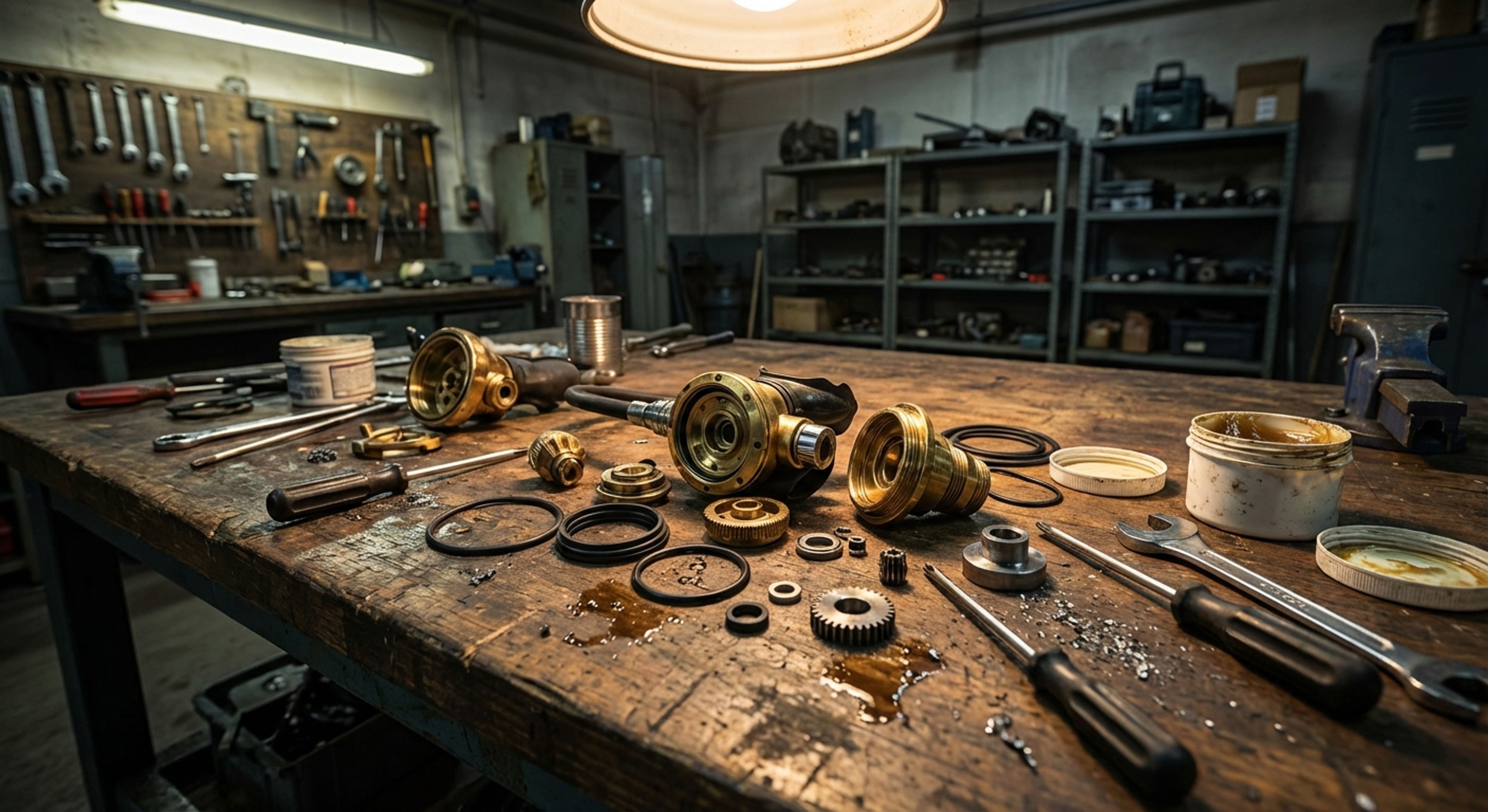 Regulator maintenance bench