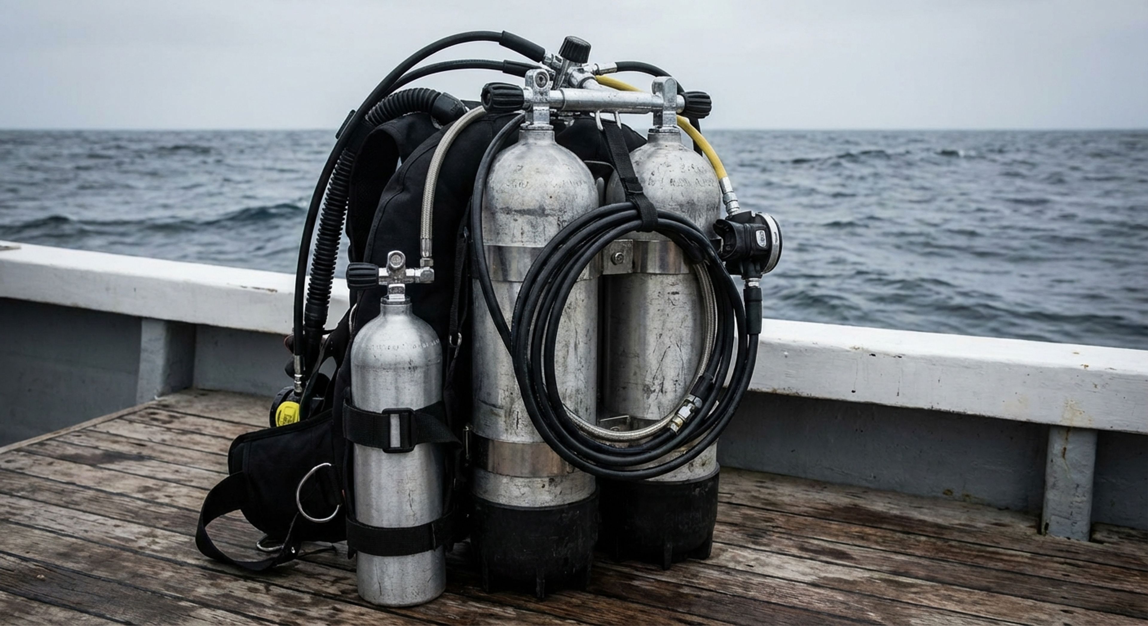Solo diver equipment check