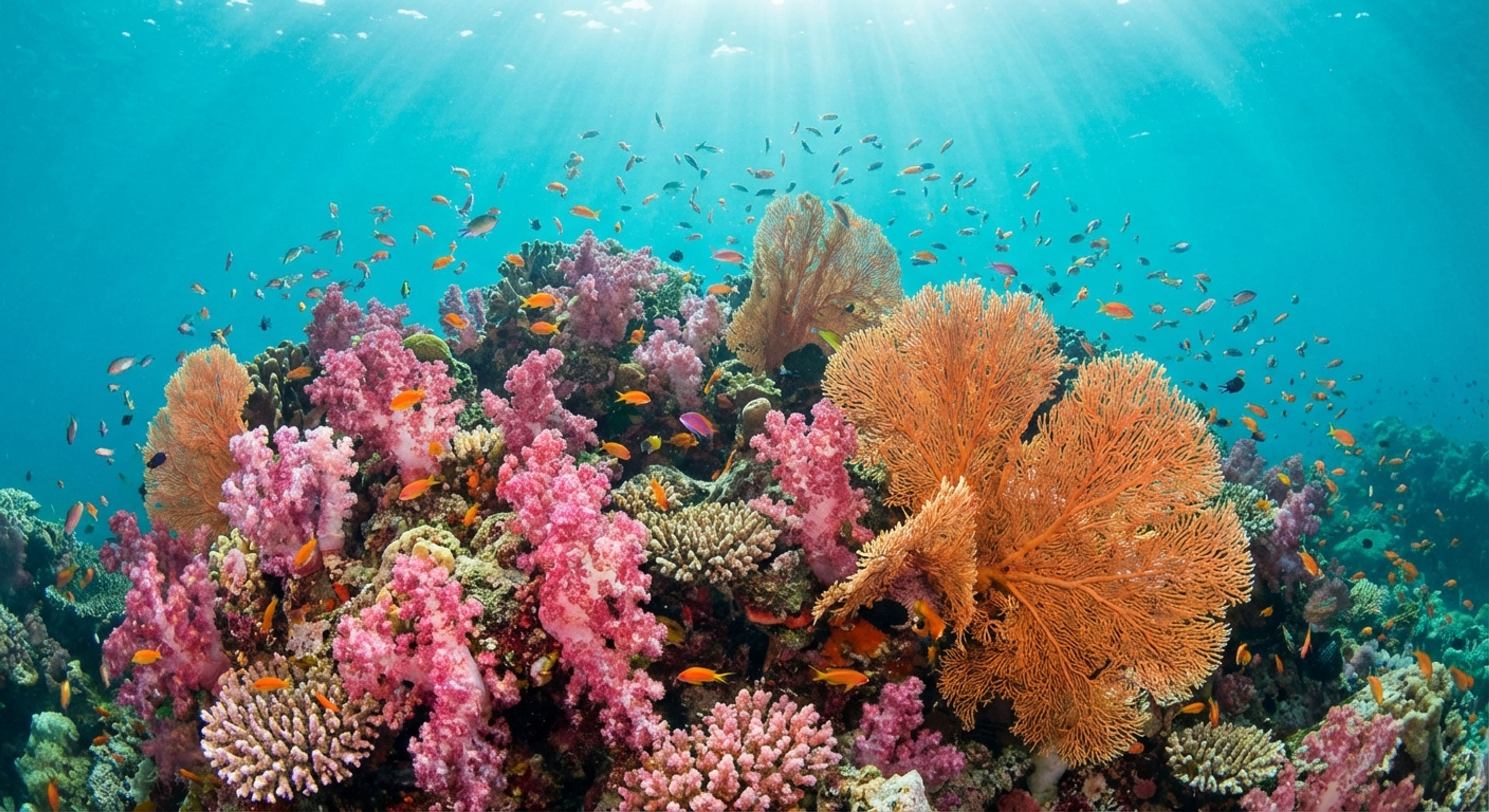Healthy vibrant coral reef