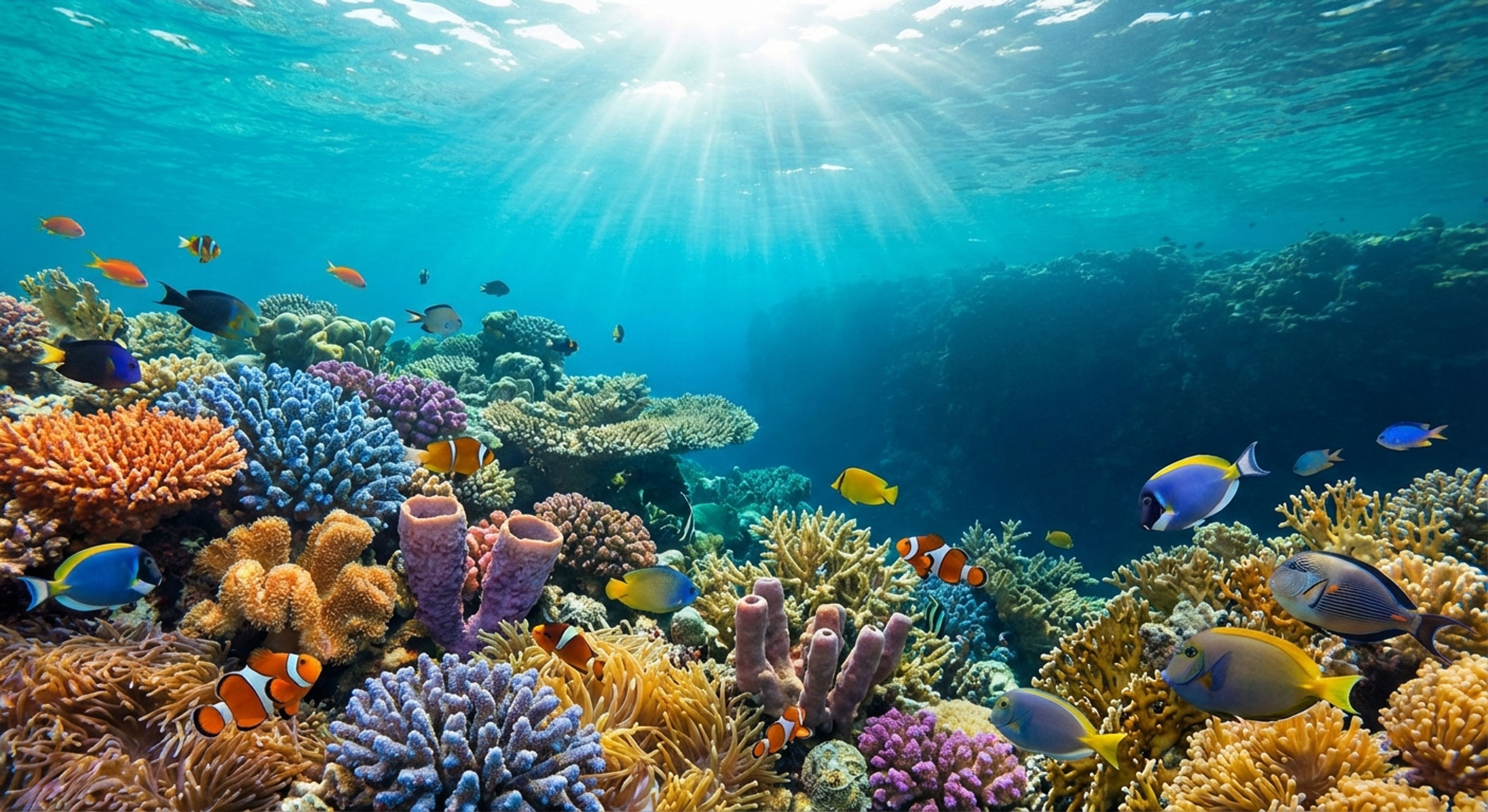 Underwater reef scene