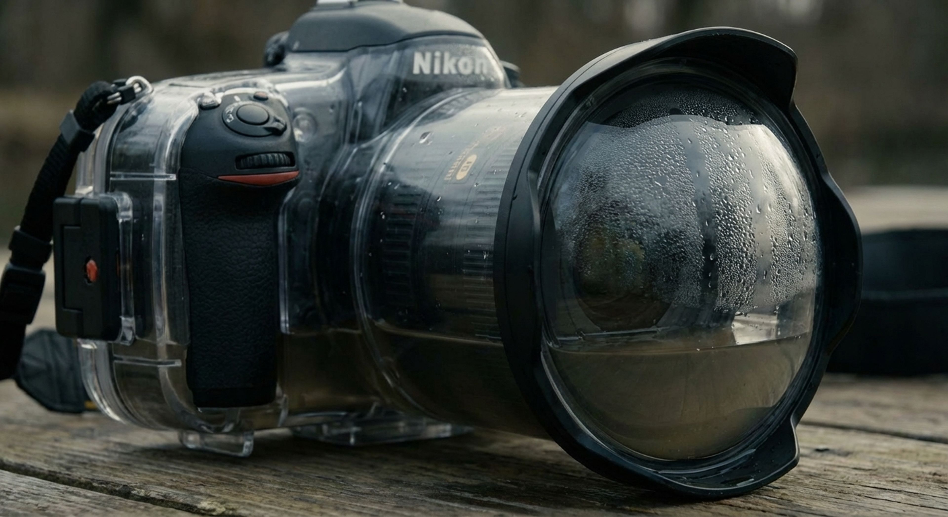 Flooded camera housing