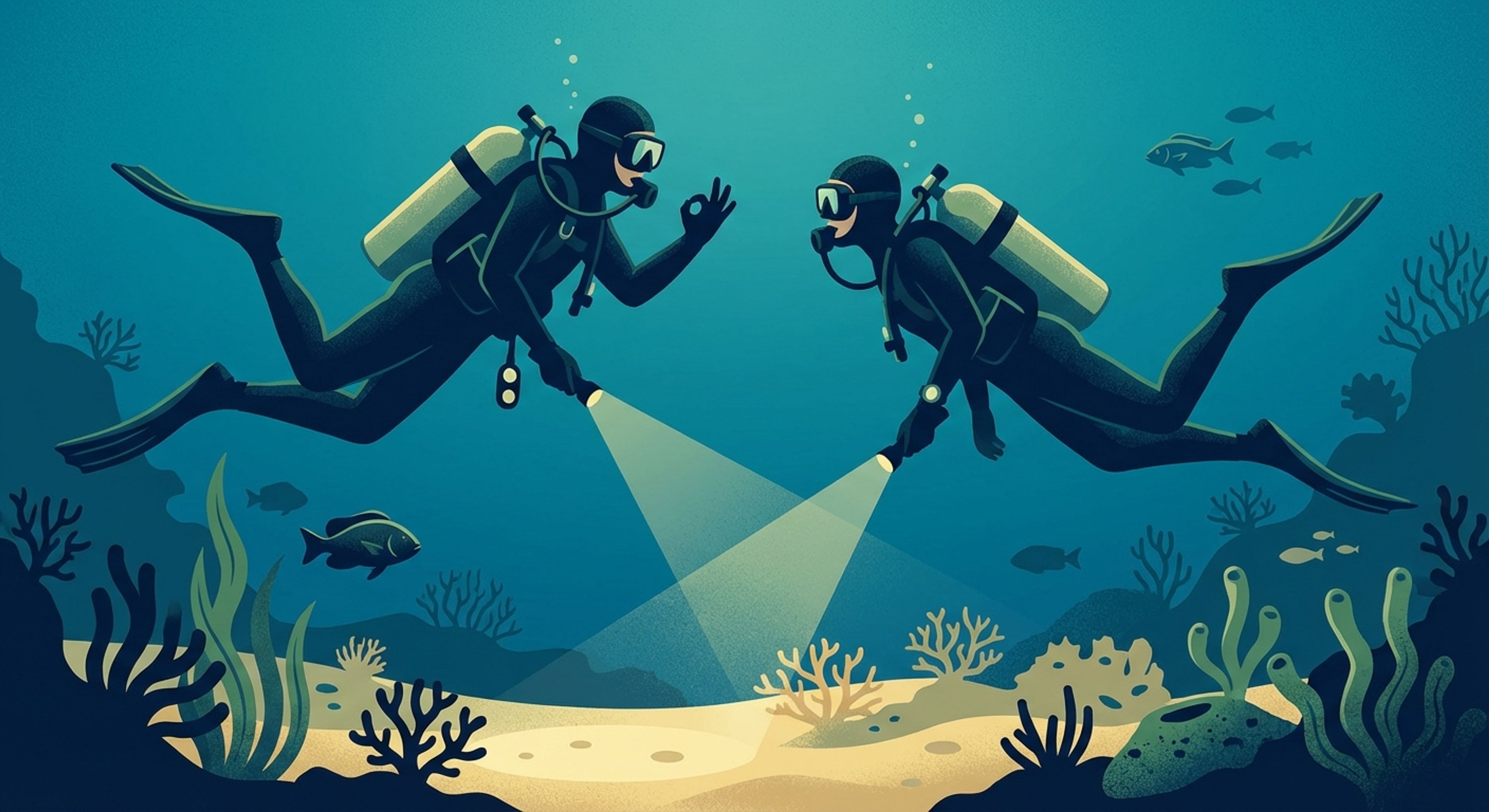 Underwater photographer etiquette